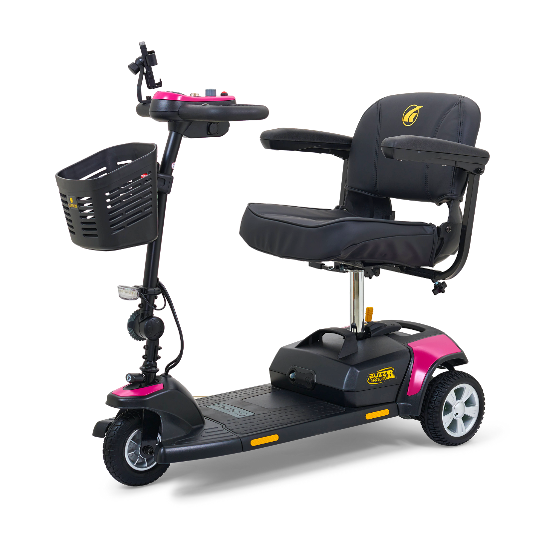 Golden Tech Buzzaround XL 3-Wheel Mobility Scooter - Orchid Pink